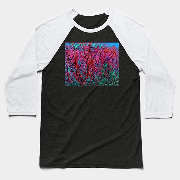 Barren Trees Baseball T-Shirt by KirtTisdale